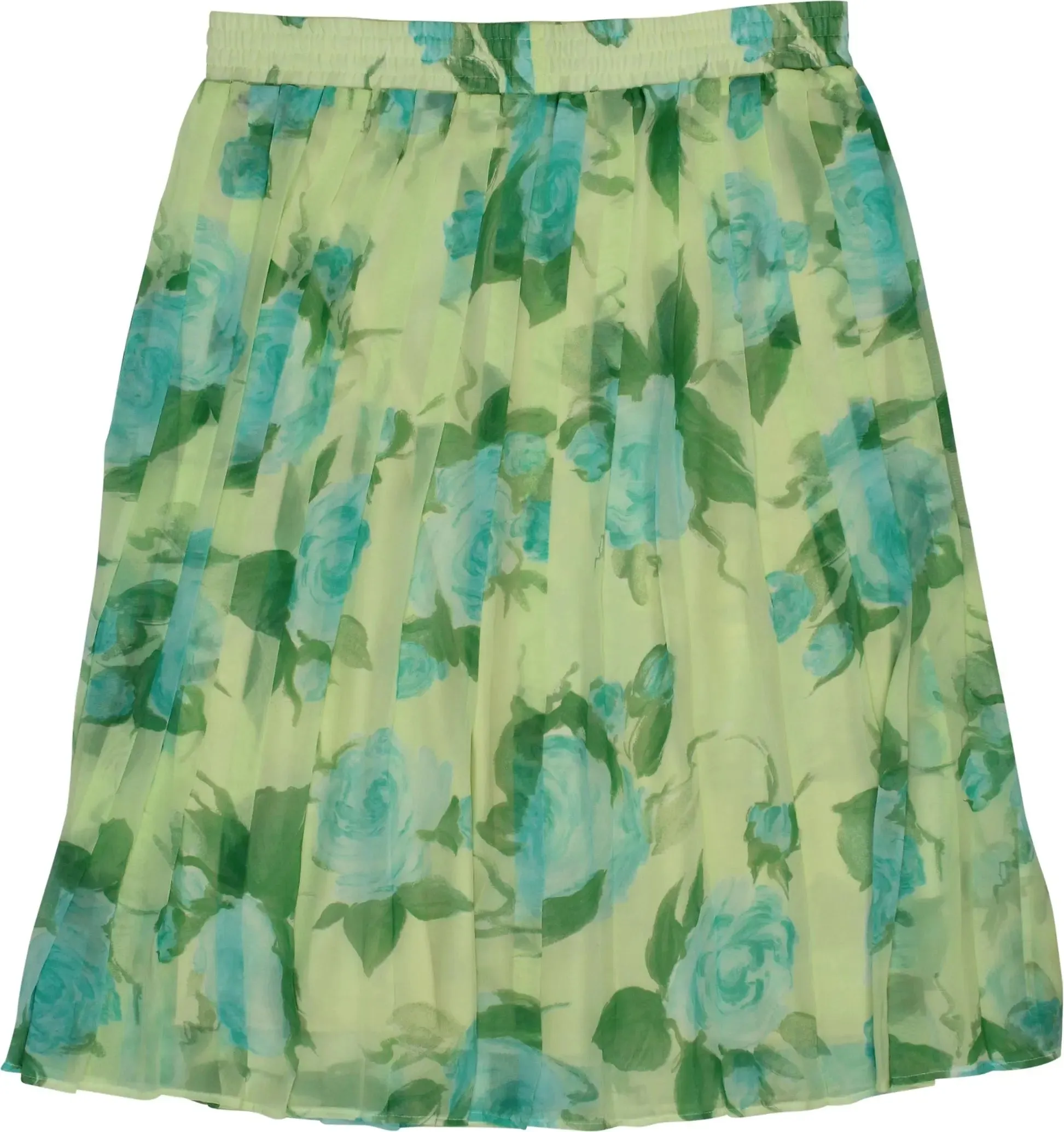 80/90s Pleated Floral Skirt