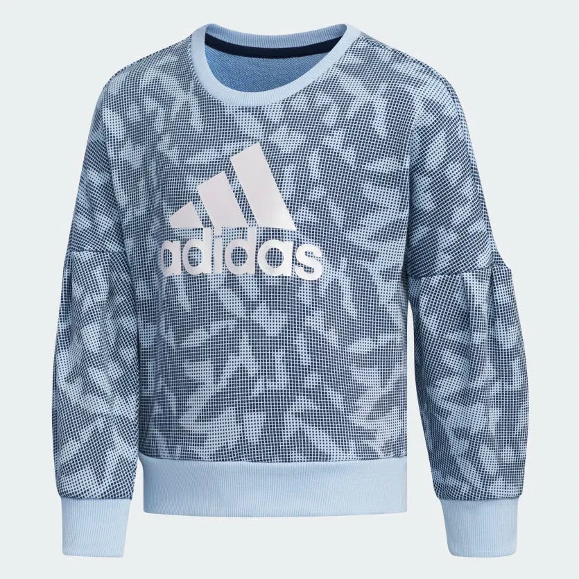 Adidas Crewneck Sweatshirt Glow Blue / Collegiate Navy EH4069