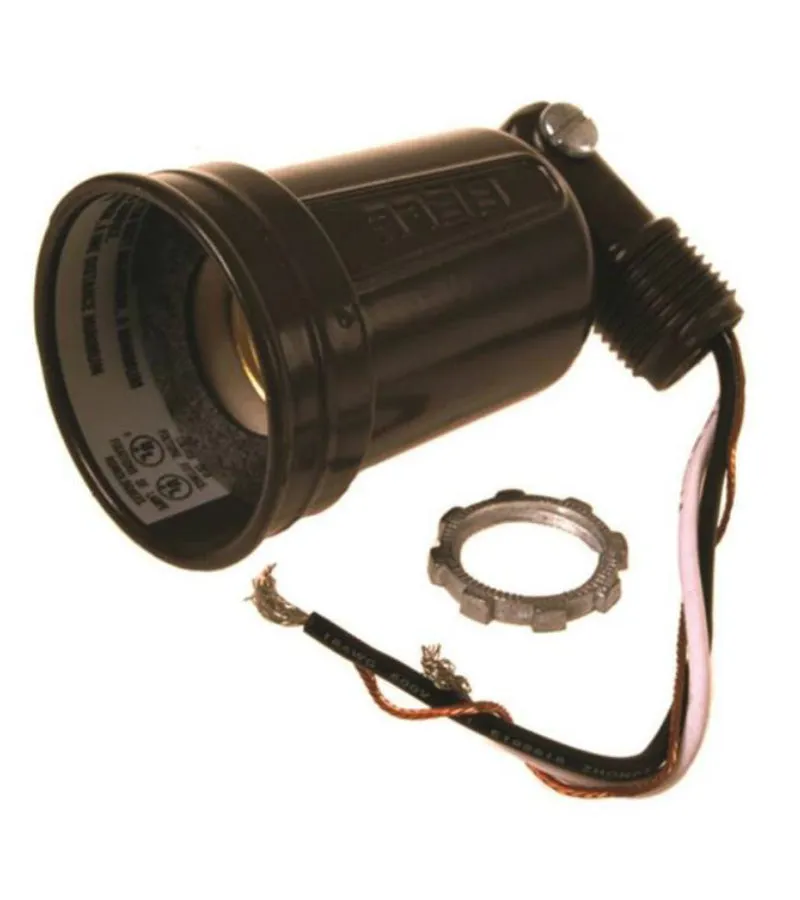 Bell 5606-2 Adjustable Weatherproof Lampholder, 100 Watt