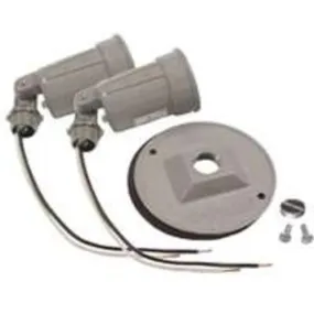 Bell 5625-5 Double Light Weatherproof Lampholder Cover, 75 - 150 Watt, Gray