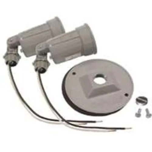 Bell 5625-5 Double Light Weatherproof Lampholder Cover, 75 - 150 Watt, Gray