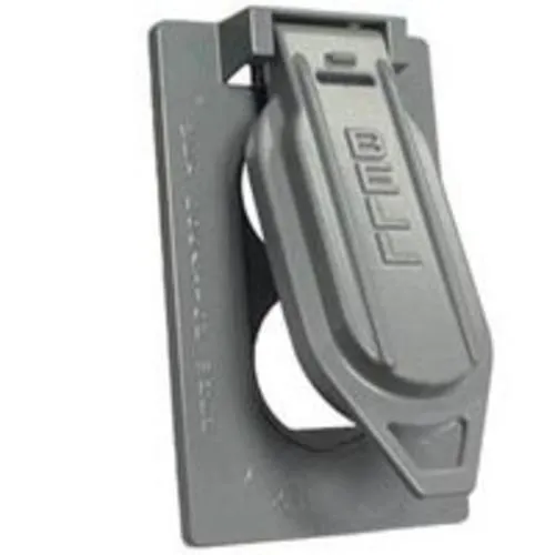 Bell Weatherproof 5146-0 Duplex Cover 1G Vert Mt Gray