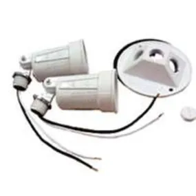 Bell Weatherproof 5625-1 Round Cover With 2 Lampholders, White