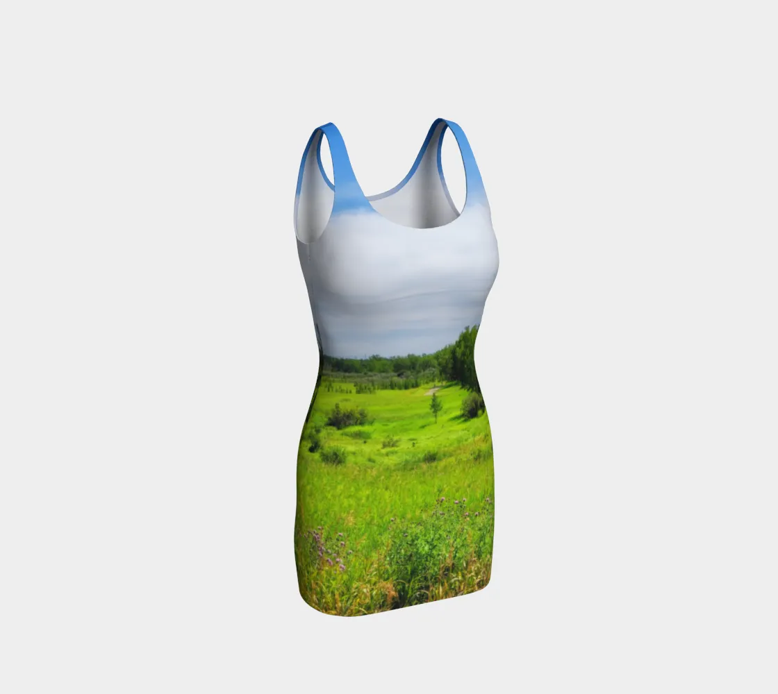 Bodycon Dress - Fish Creek Park Votier's Flats Meadow