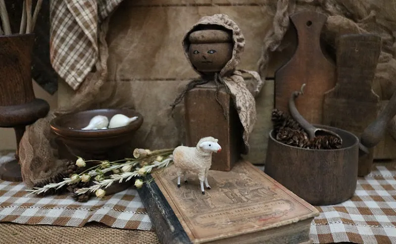 Bonnet Stand Putz Sheep Book Gathering