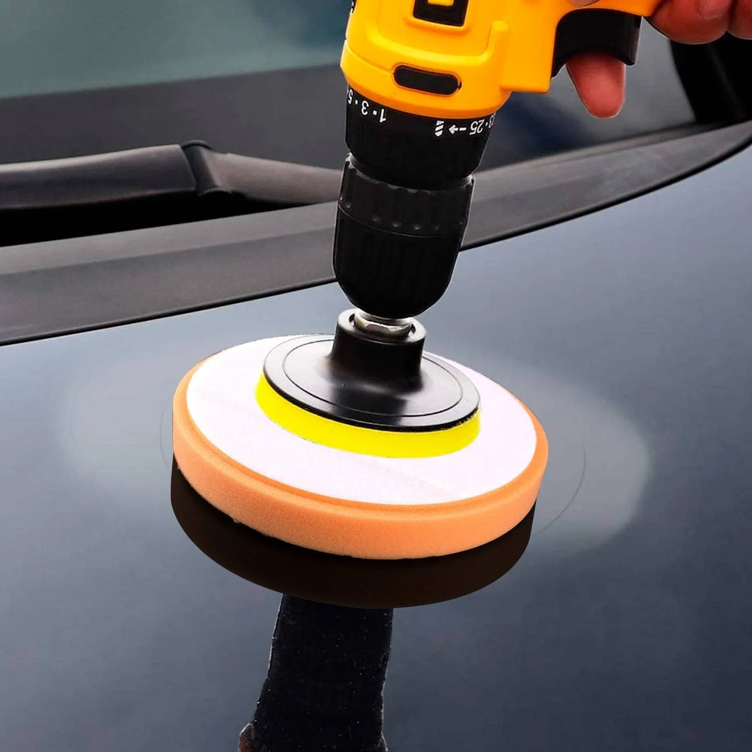 Buffing Pad Sampler Kit, 3 Pcs, for Fine Polishing and Waxing