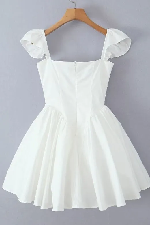 Cara Bodycon Mini Dress - Pearl White
