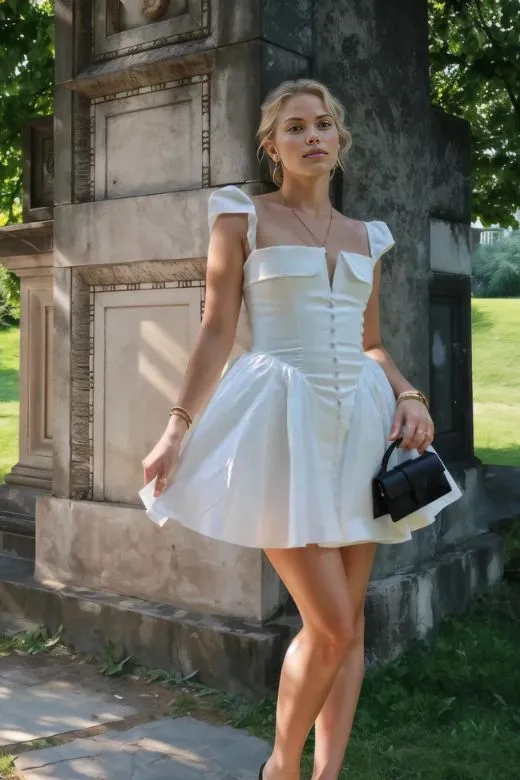Cara Bodycon Mini Dress - Pearl White
