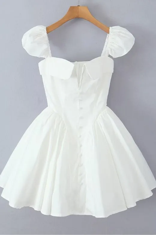 Cara Bodycon Mini Dress - Pearl White