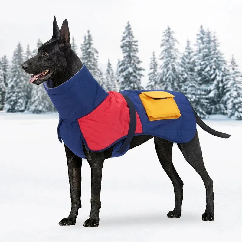 Clothes For Large Dogs Winter Warm Big Dog Vest Jacket Coat Waterproof Pet Dog Outfits French Bulldog Greyhound Doberman Clothes