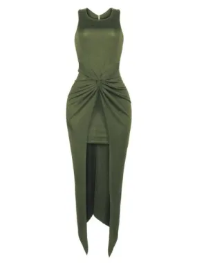 Double-Layered Women's Evening Dress