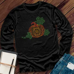 Flower Pumpkin Mandala Long Sleeve