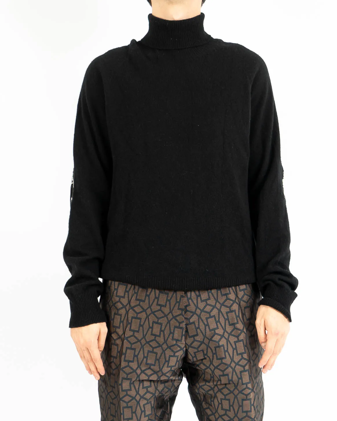FW17 Black Wool Turtle Neck