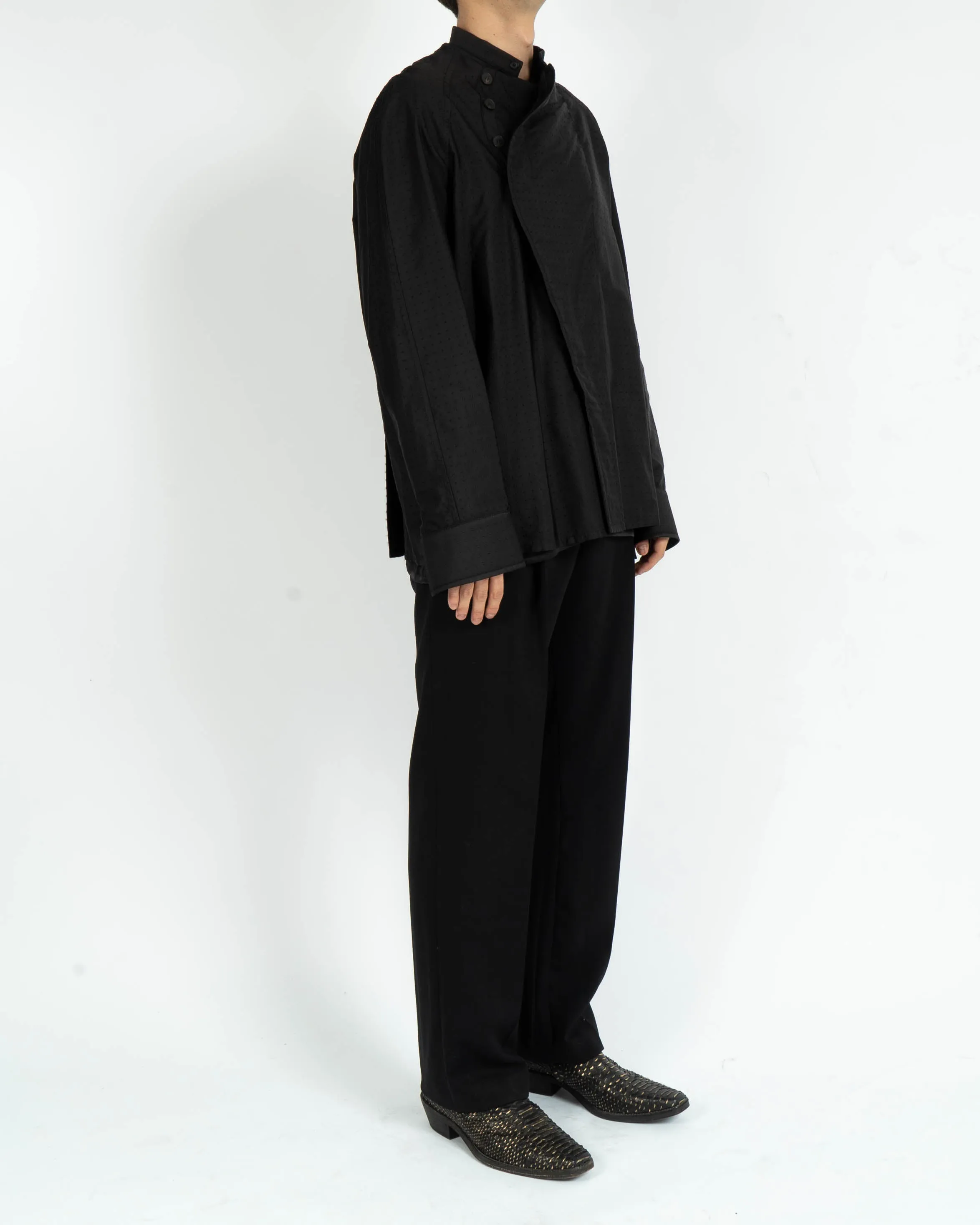 FW17 Dotted Silk Jacquard Shirt Jacket