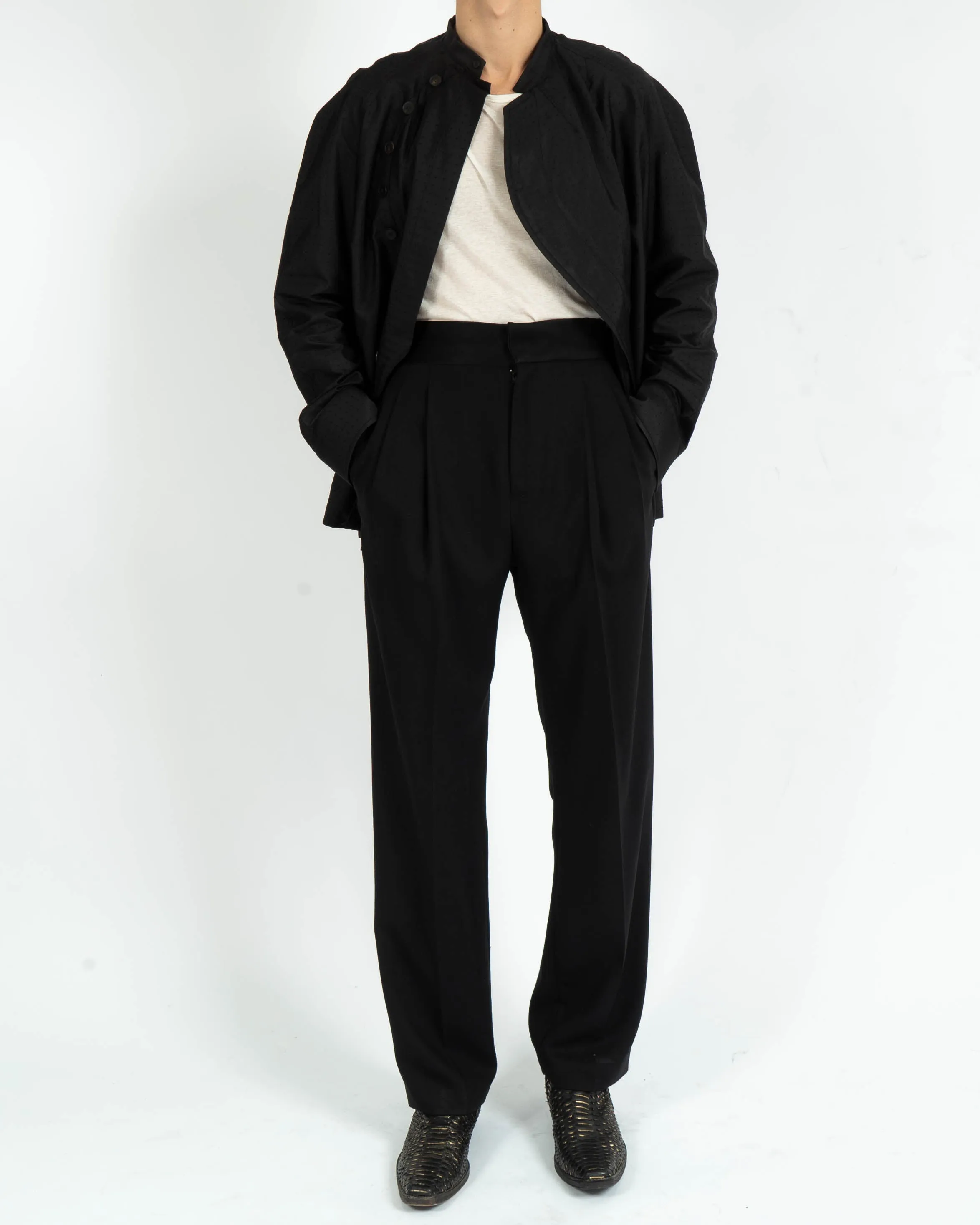 FW17 Dotted Silk Jacquard Shirt Jacket