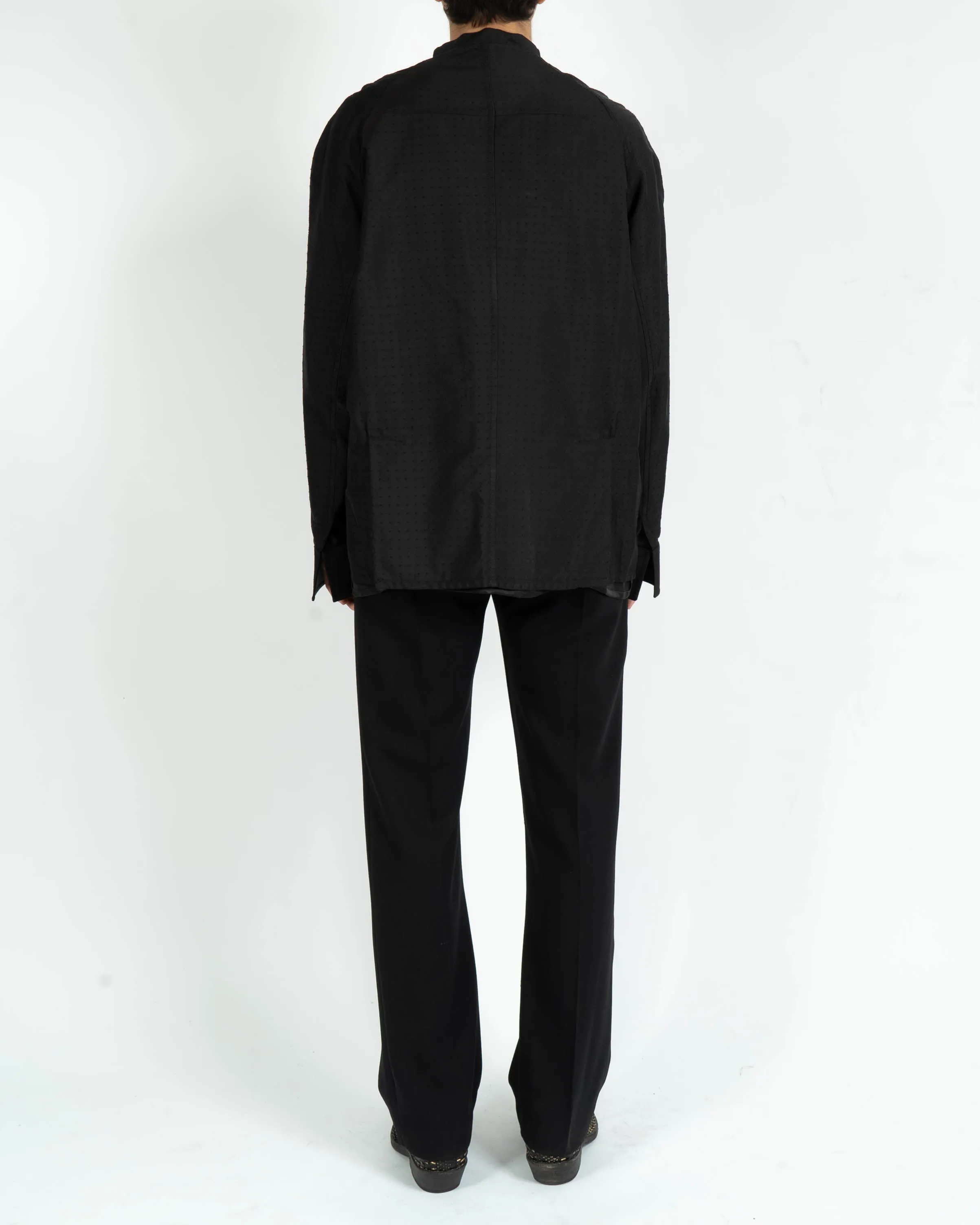 FW17 Dotted Silk Jacquard Shirt Jacket