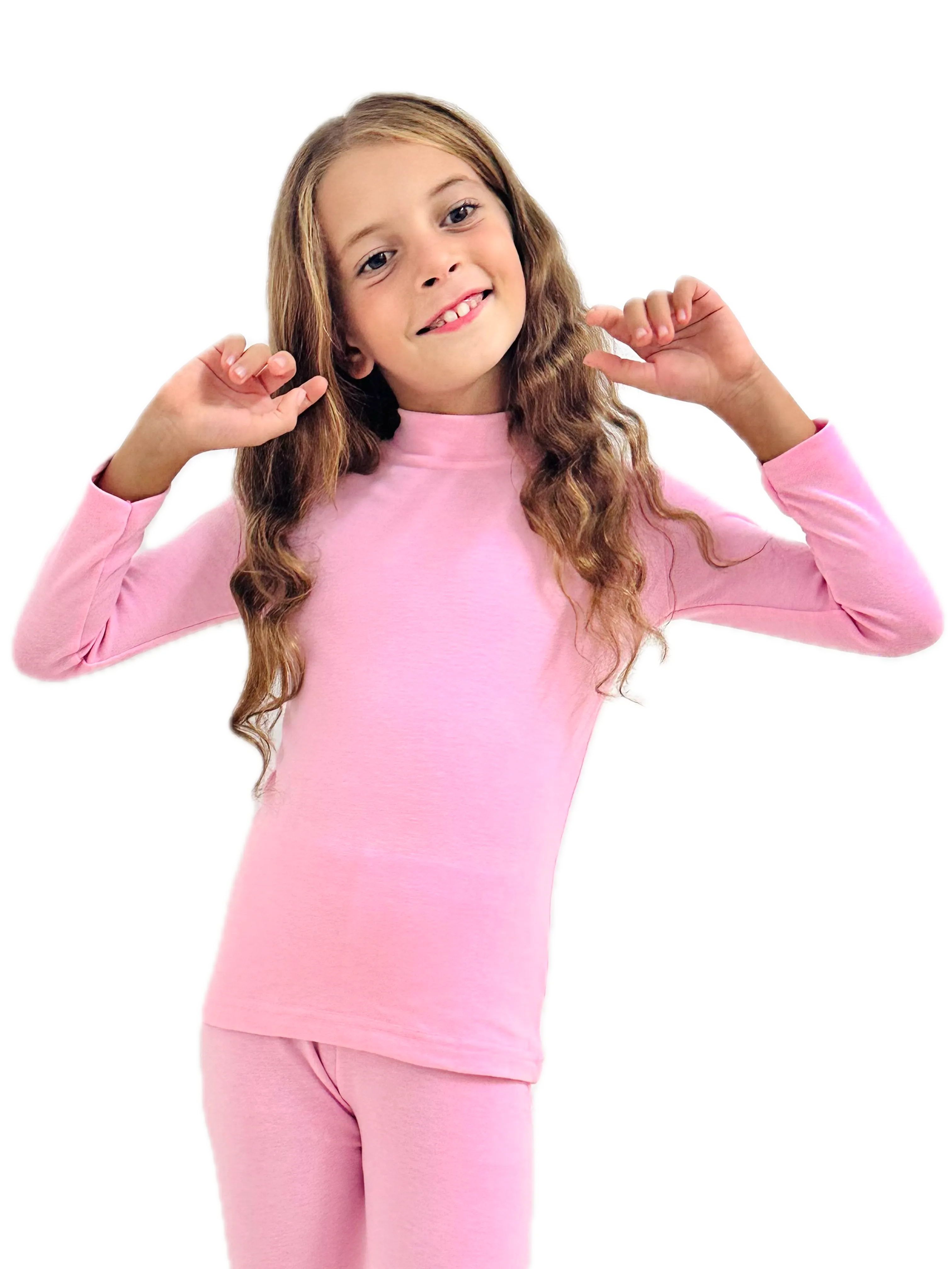 Girl’s Primo Half Collar Thermal Set (Lycra Plush)