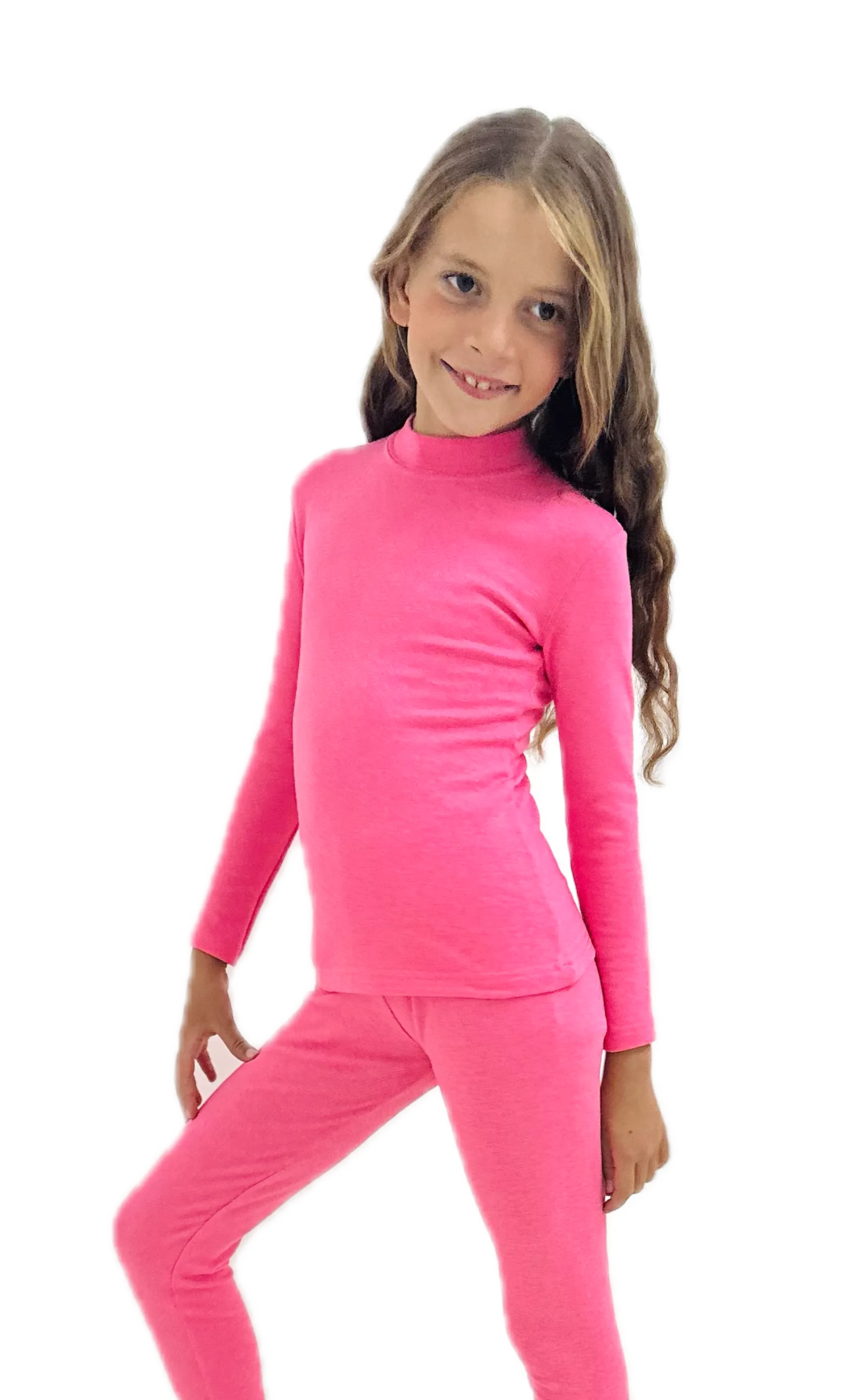 Girl’s Primo Half Collar Thermal Set (Lycra Plush)