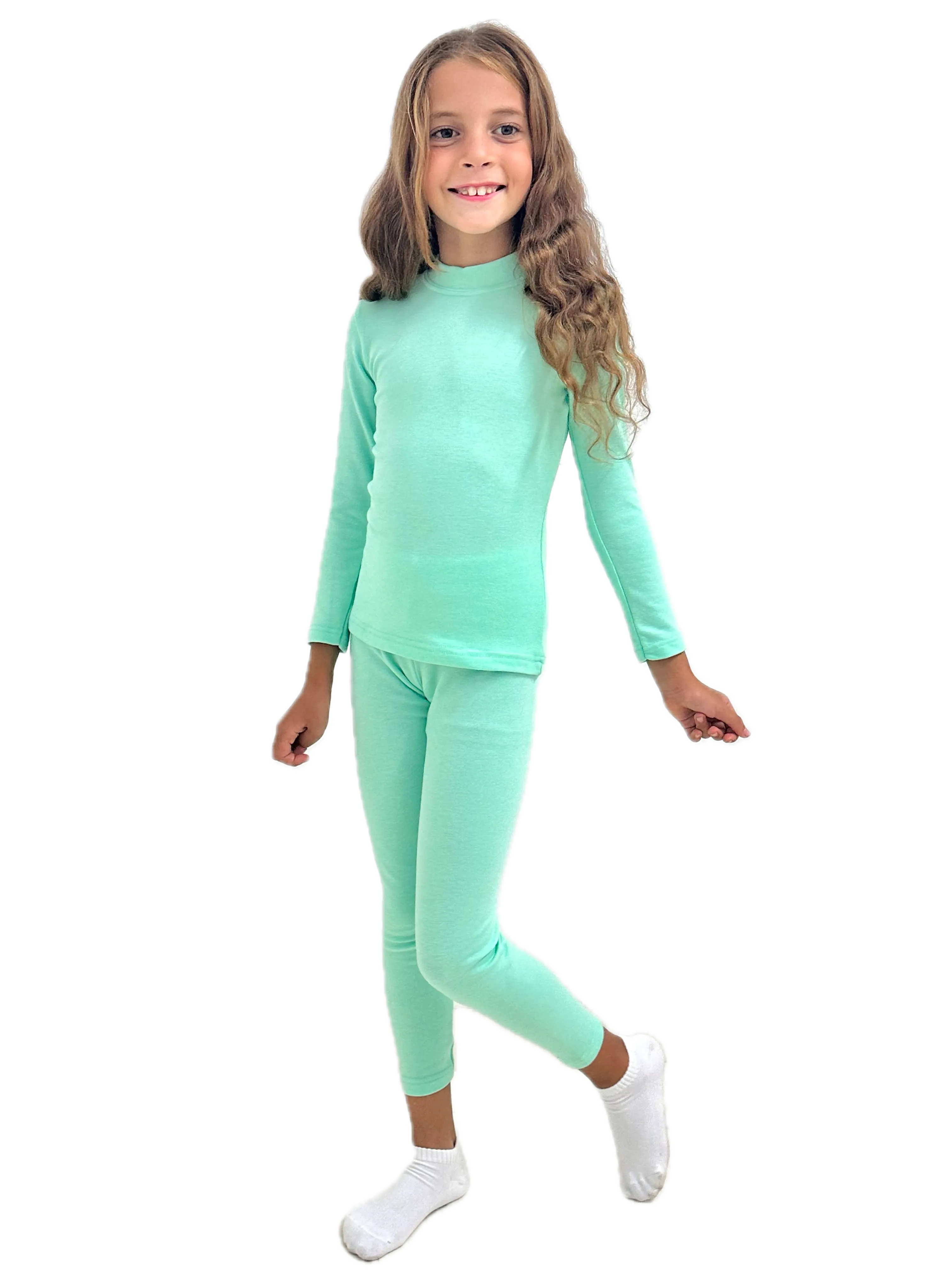 Girl’s Primo Half Collar Thermal Set (Lycra Plush)