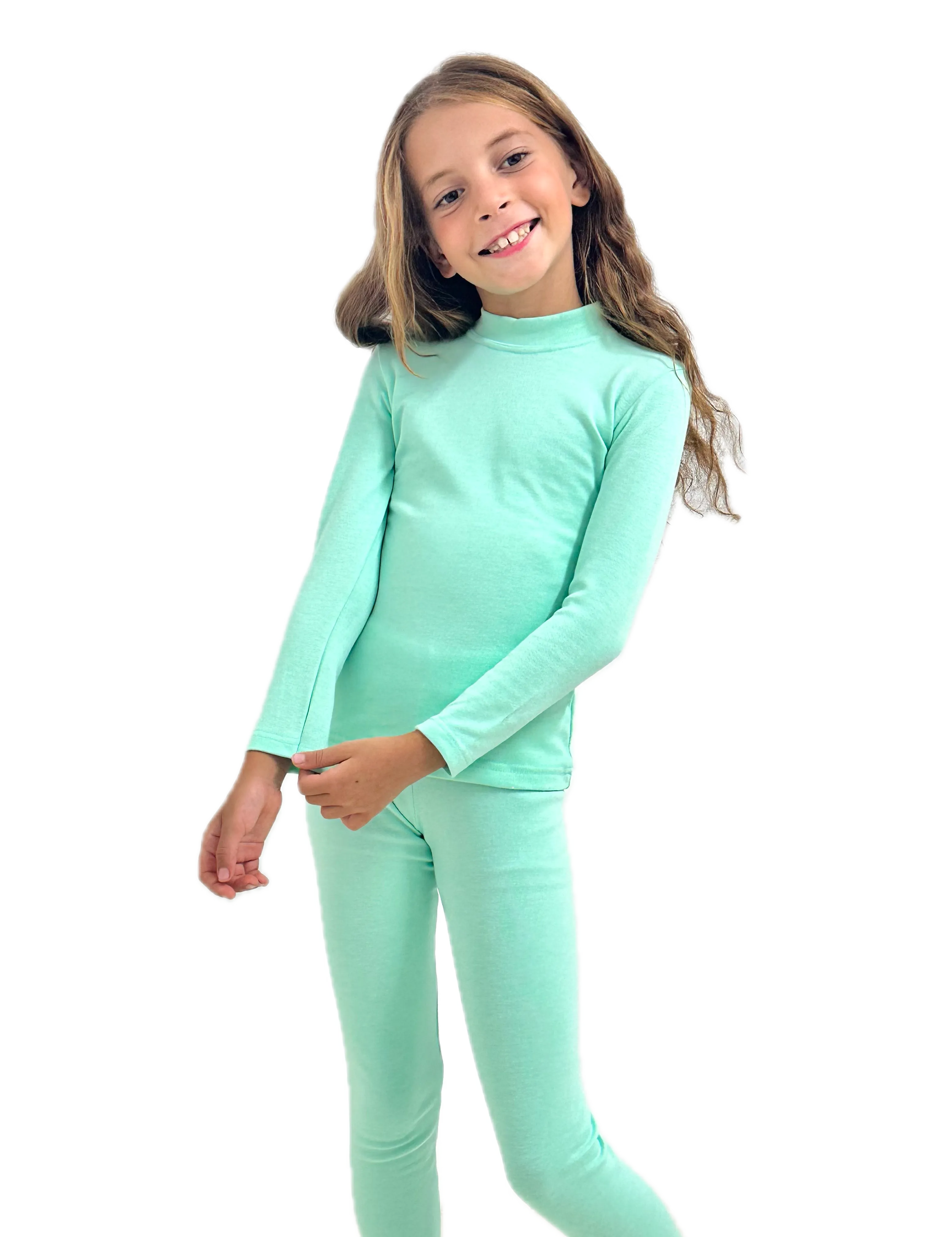 Girl’s Primo Half Collar Thermal Set (Lycra Plush)