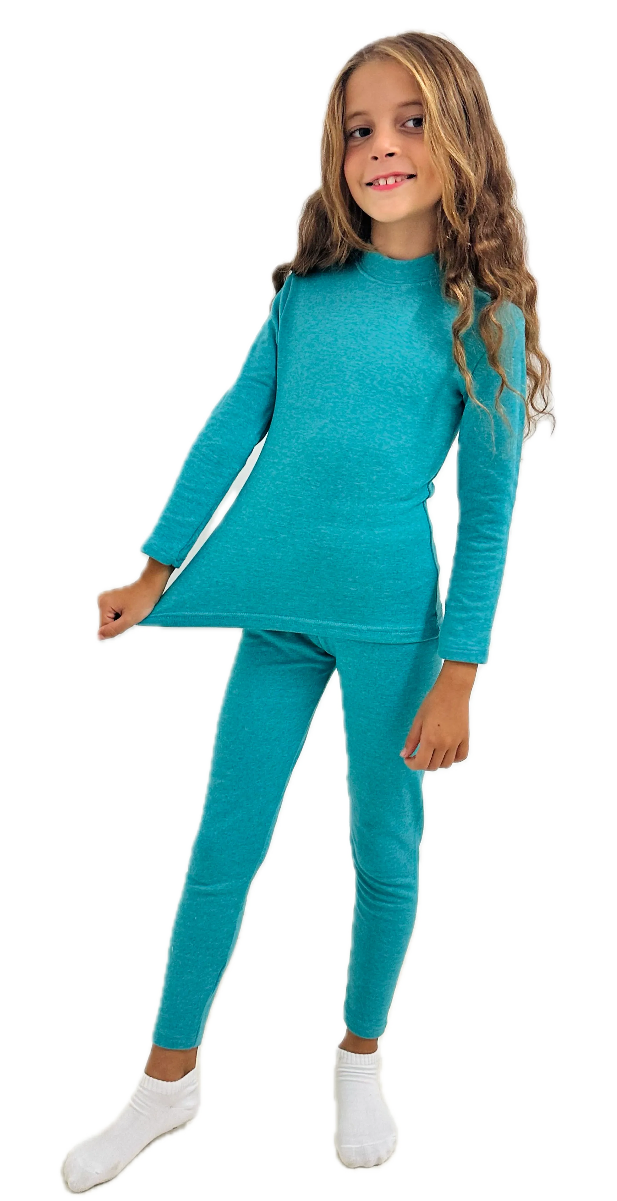 Girl’s Primo Half Collar Thermal Set (Lycra Plush)