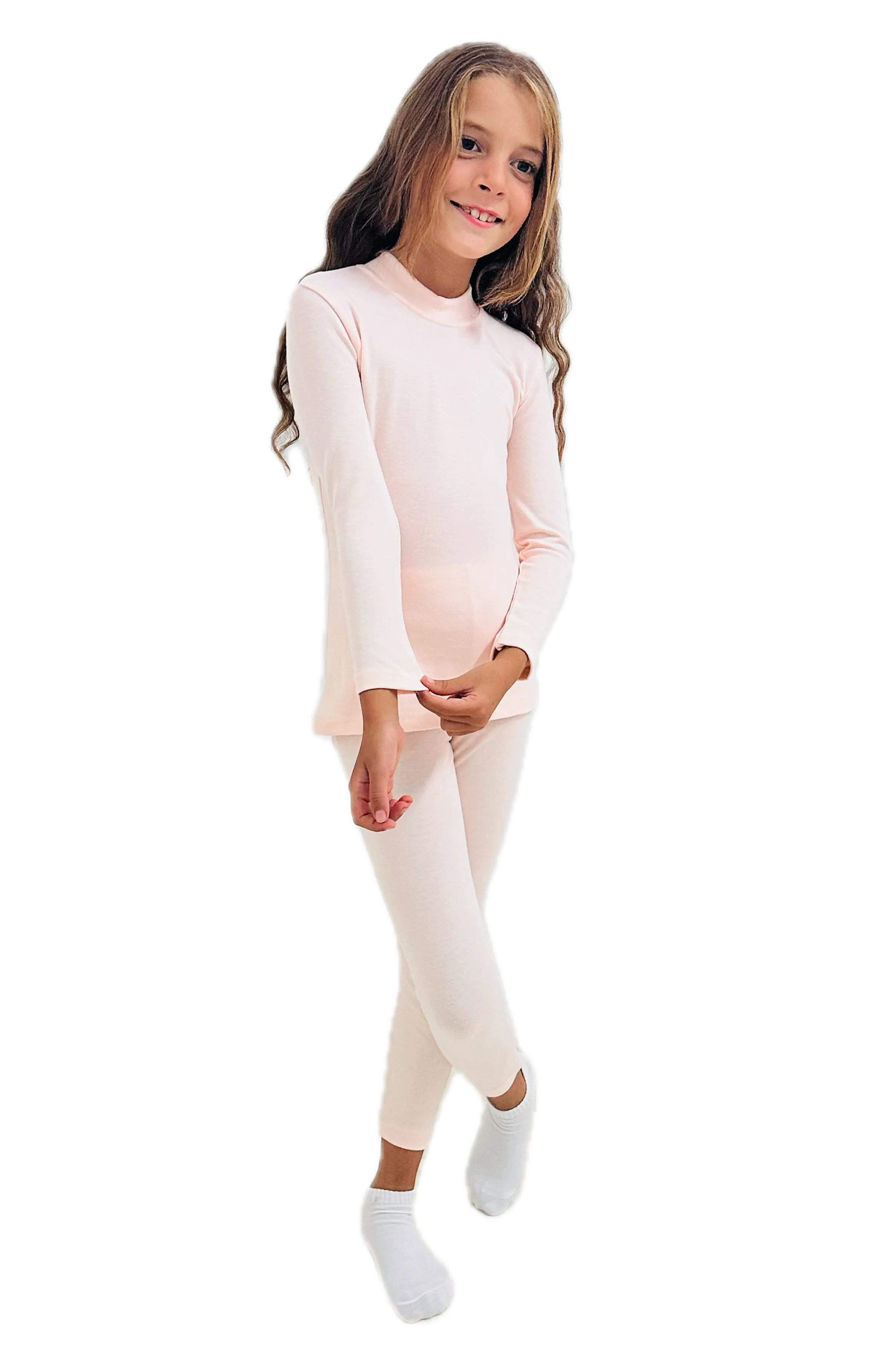 Girl’s Primo Half Collar Thermal Set (Lycra Plush)