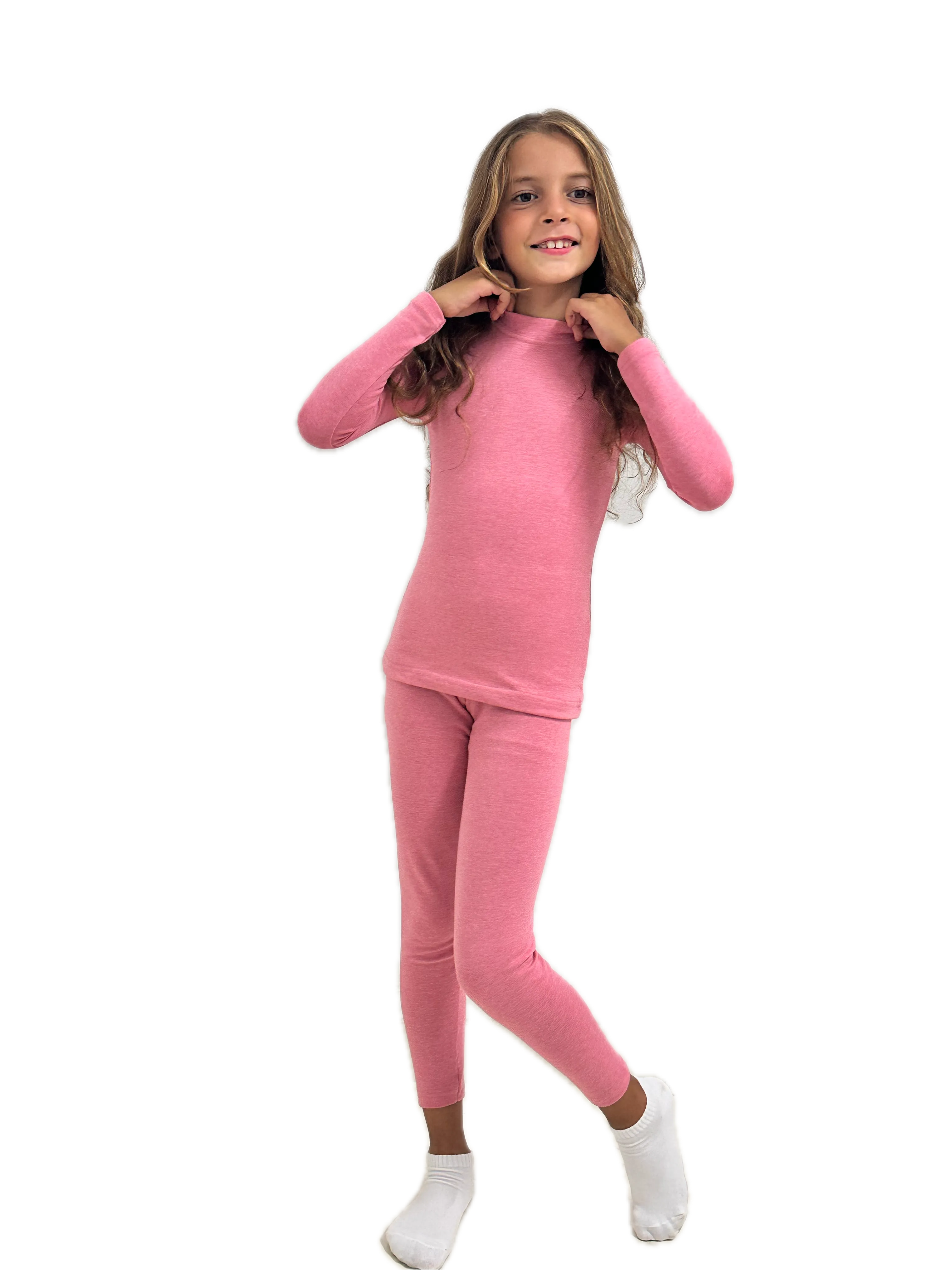 Girl’s Primo Half Collar Thermal Set (Lycra Plush)