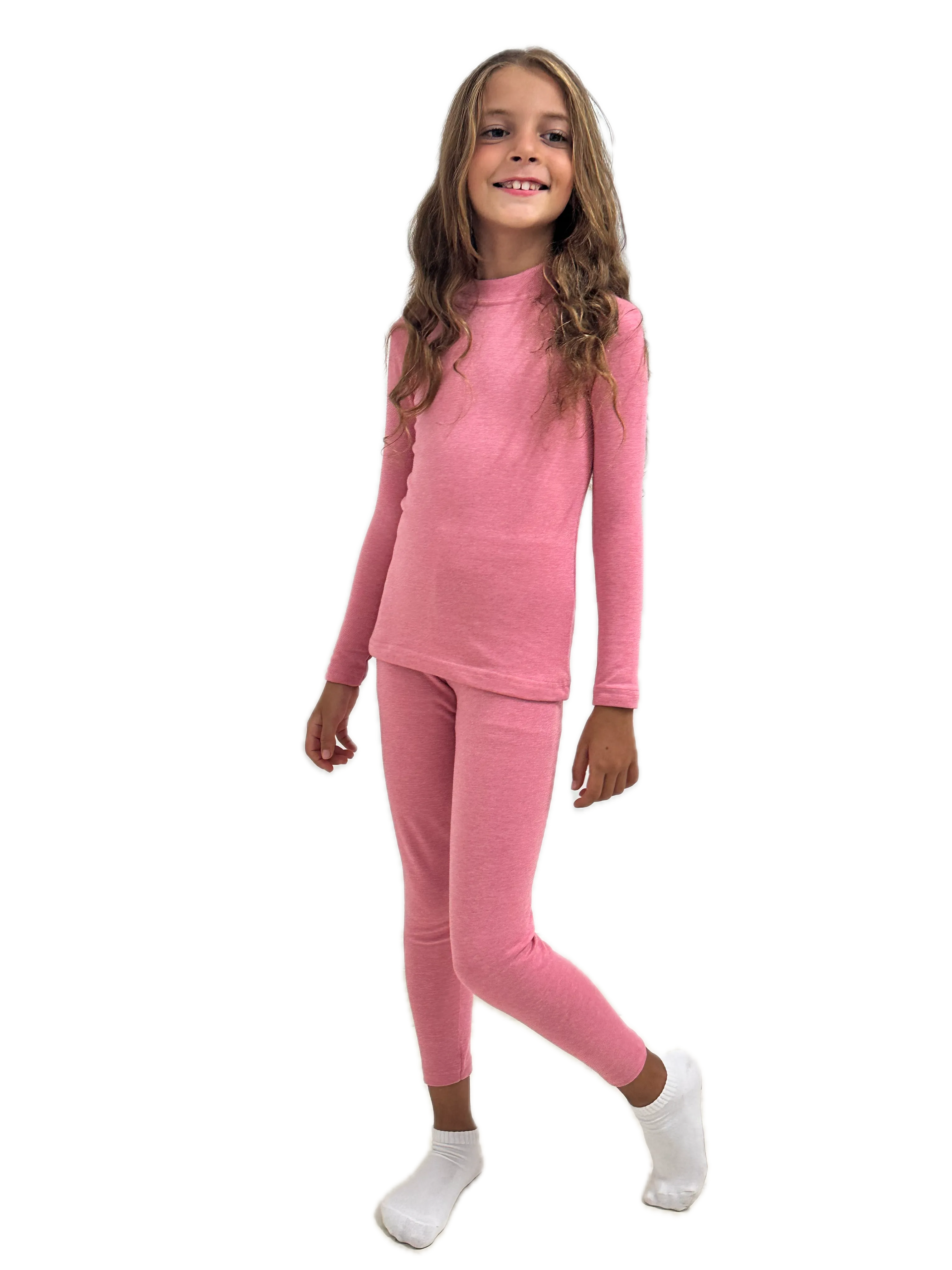Girl’s Primo Half Collar Thermal Set (Lycra Plush)