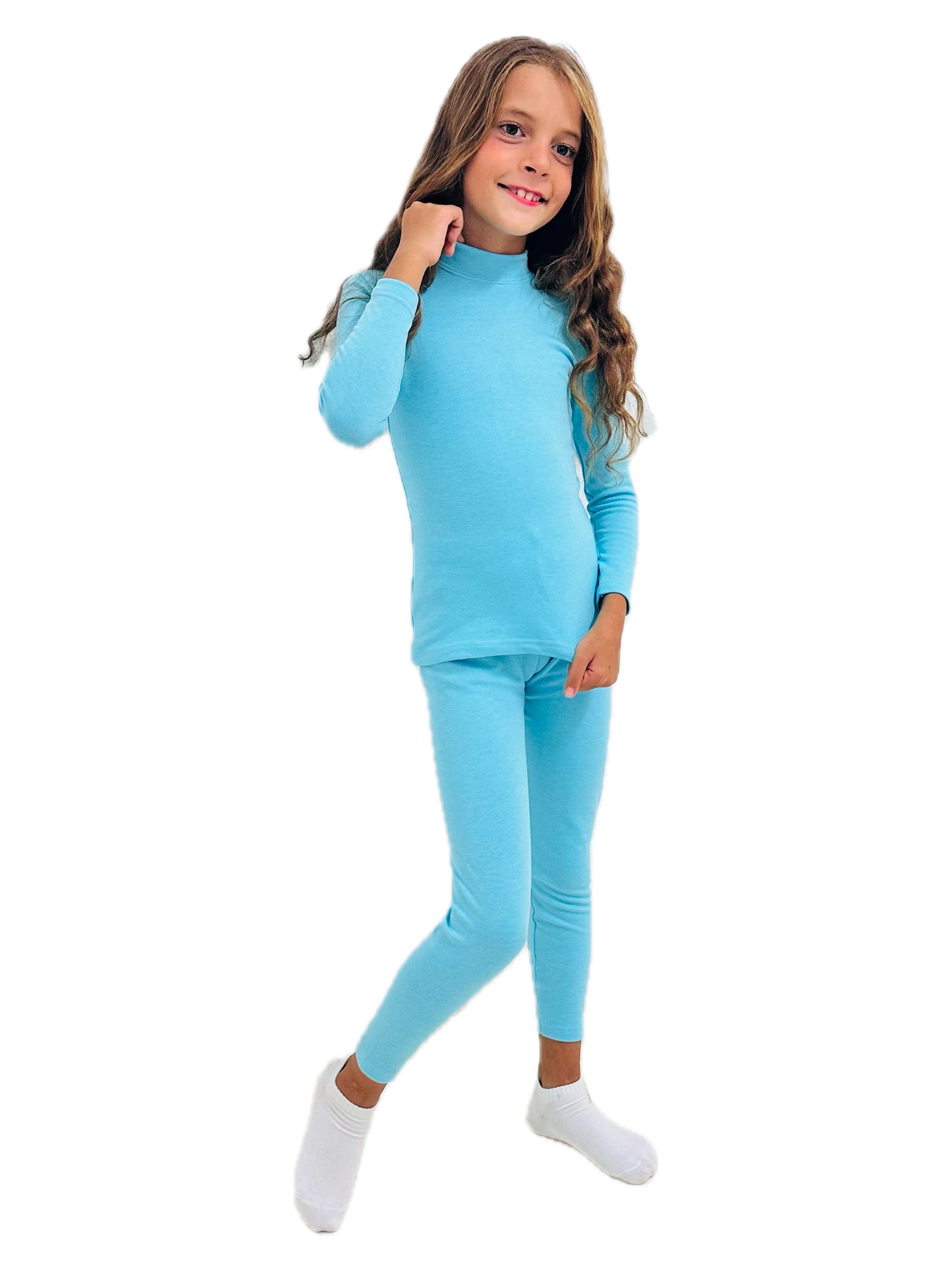 Girl’s Primo Half Collar Thermal Set (Lycra Plush)