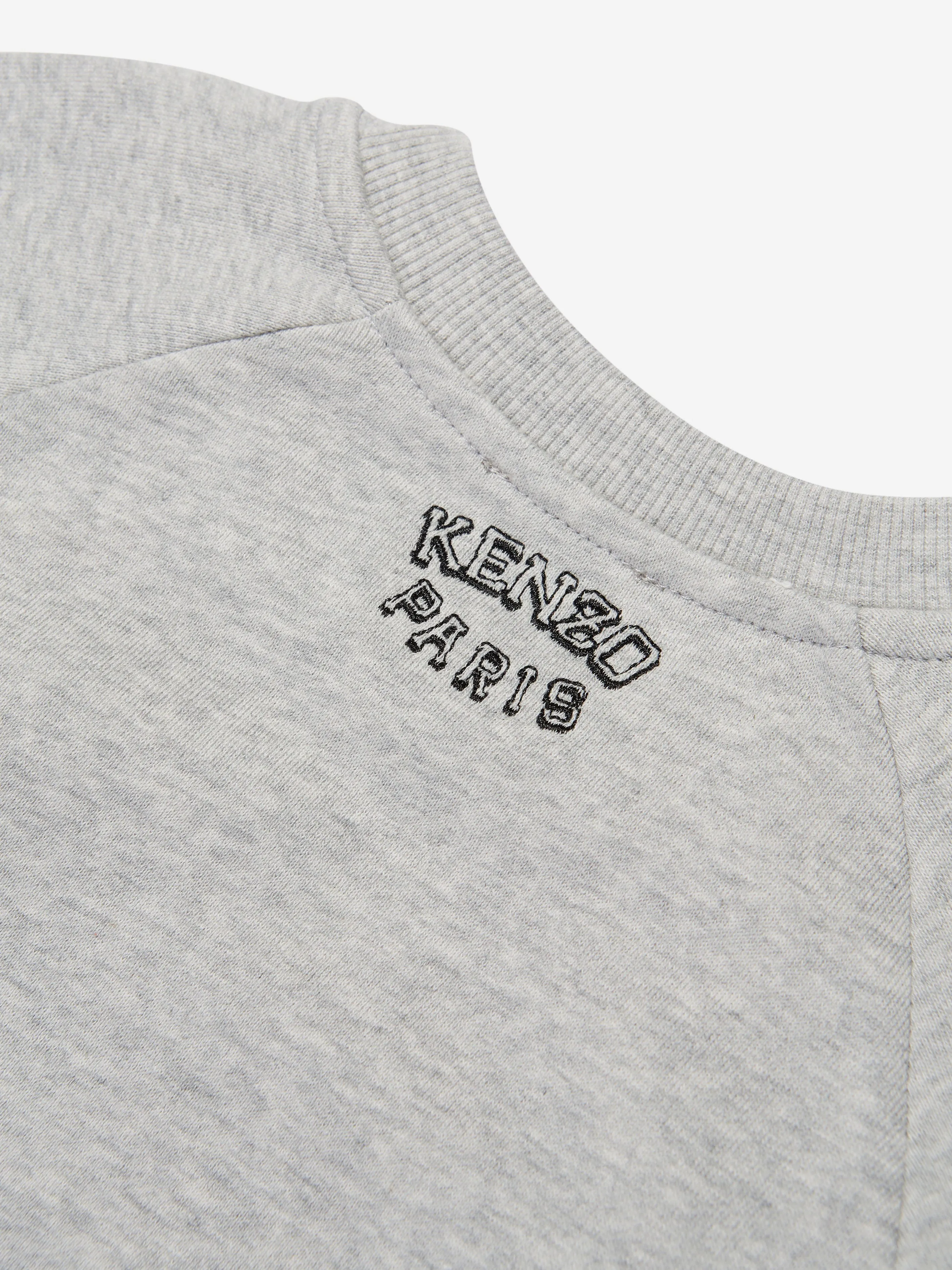 KENZO Boys Tiger Logo Sweatshirt in Grey
