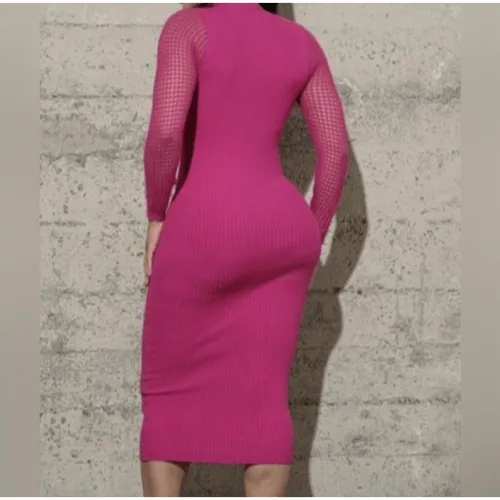 Knit crochet dress