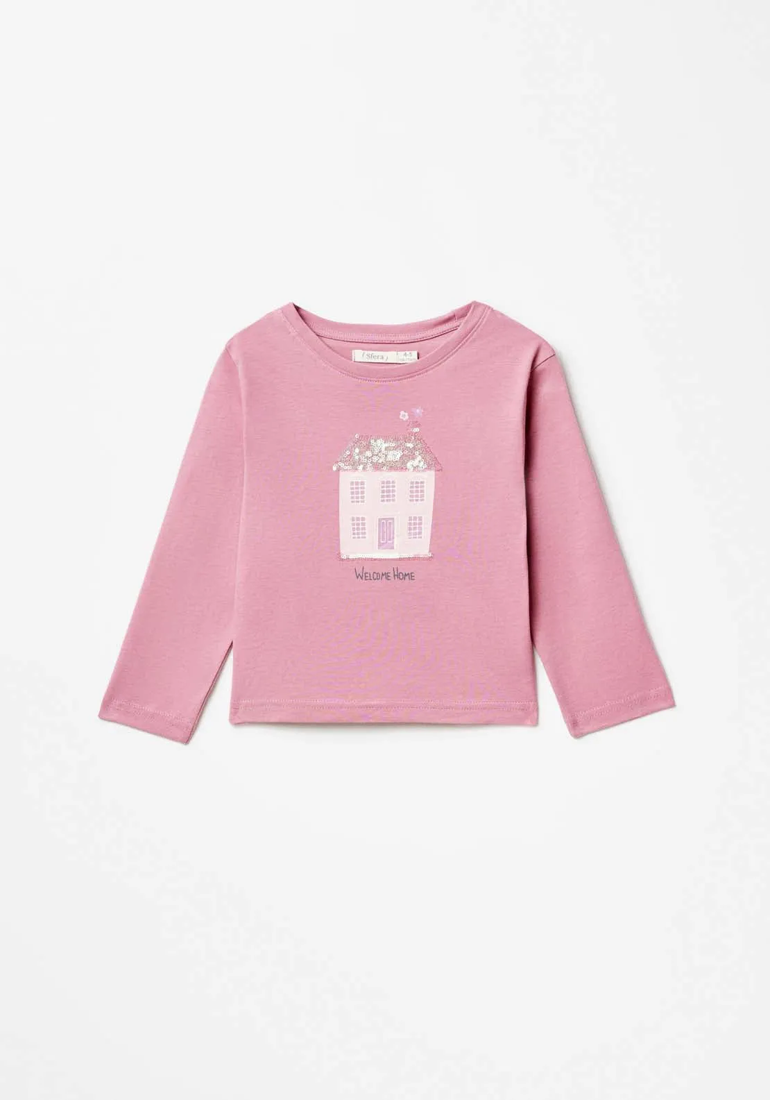 Long Sleeve House Tshirt - Pink