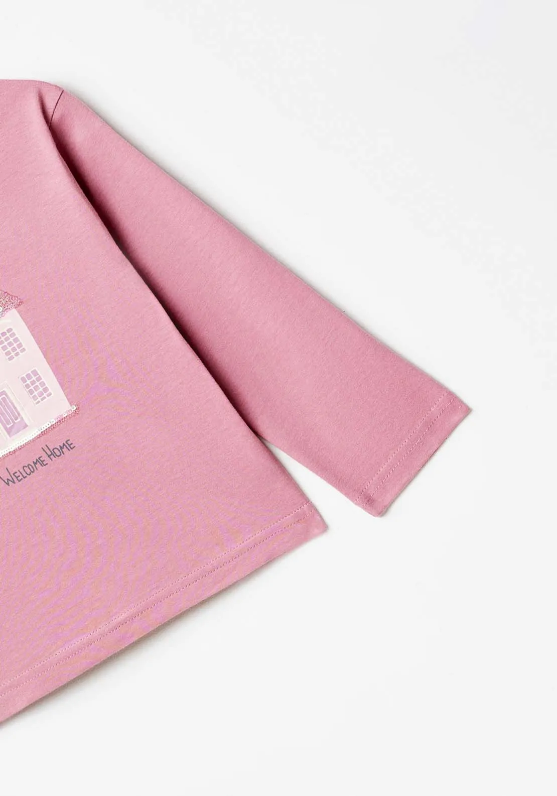 Long Sleeve House Tshirt - Pink