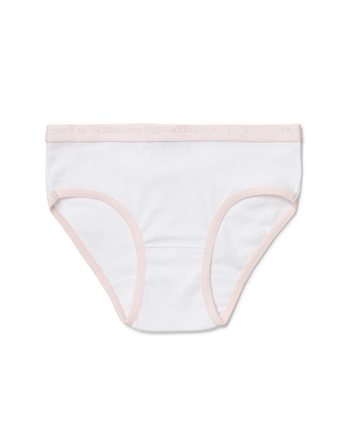 Marquise 2 Pack Girls Everyday Underwear - Hot Pink/ White