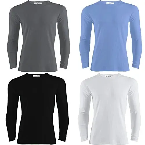 Mens Extreme Hot Thermal Underwear Full Sleeve Vest 4 Colours Winter, Camping & Ski Wear Size S-XXL (XXLarge, Black)