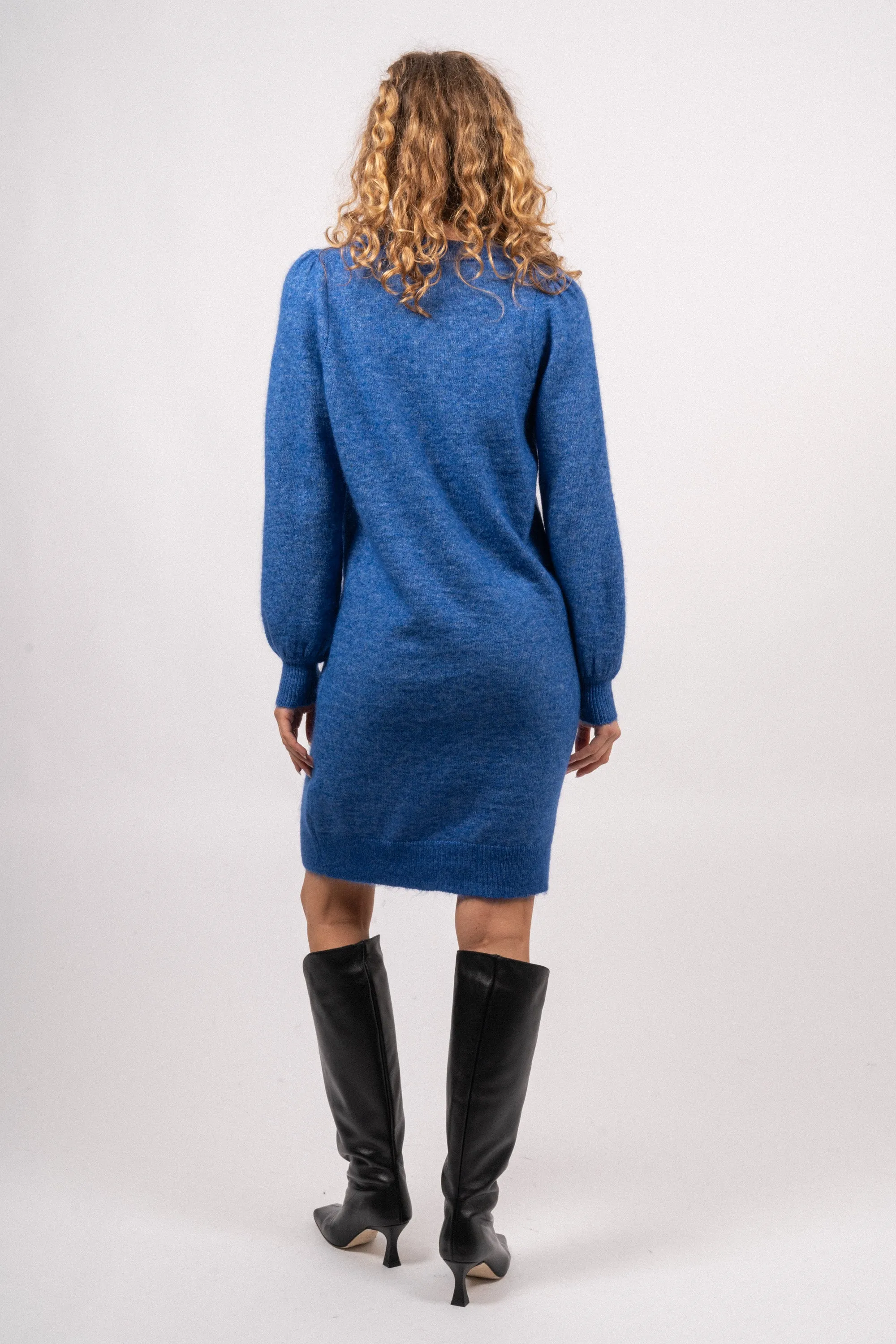Mola Mia Ls Knit Dress - Nebulas Blue