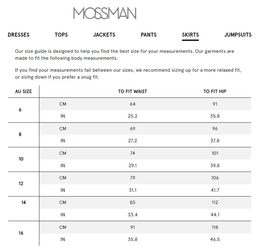Mossman Pleated Black Mini Skirt