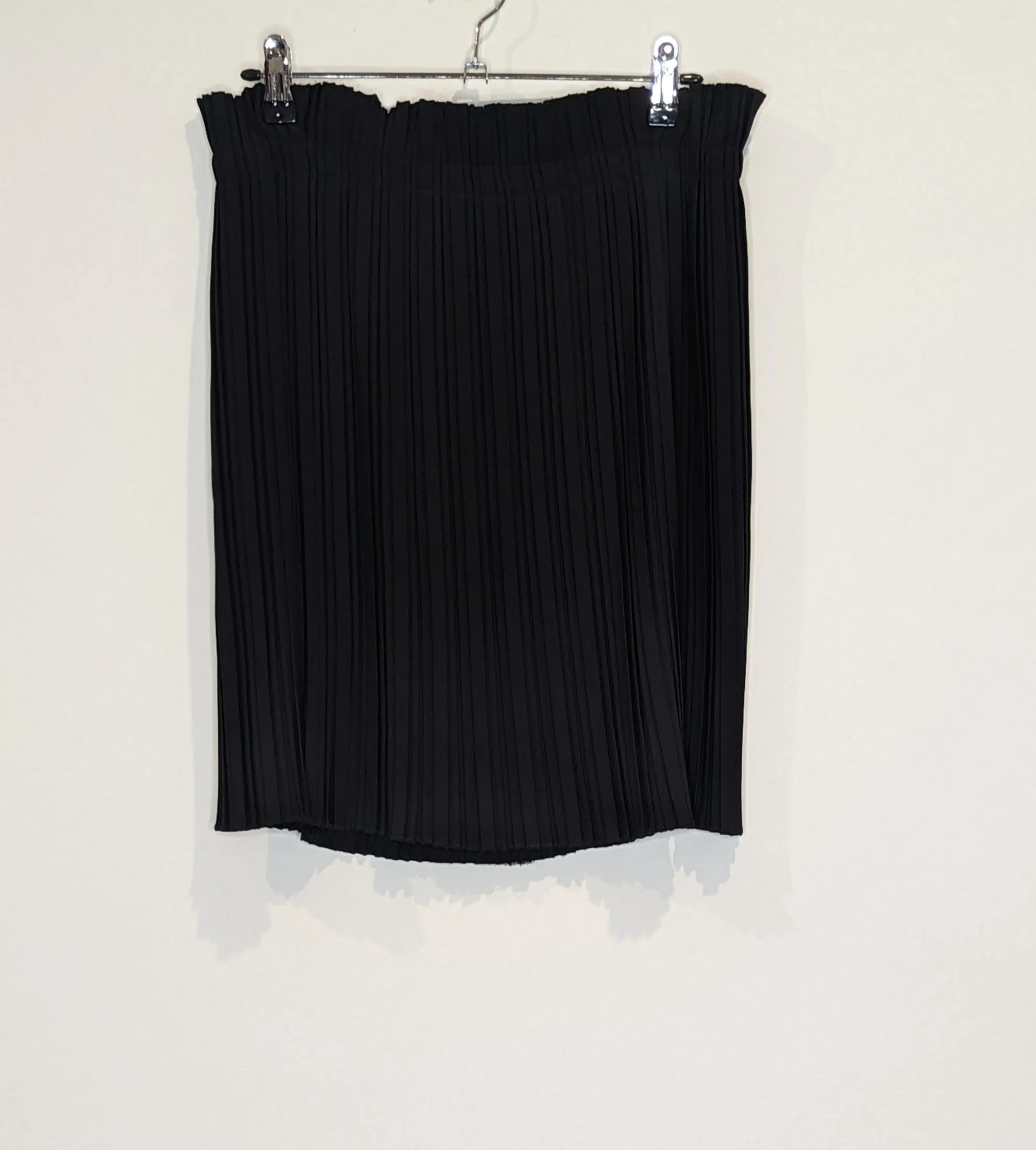 Mossman Pleated Black Mini Skirt