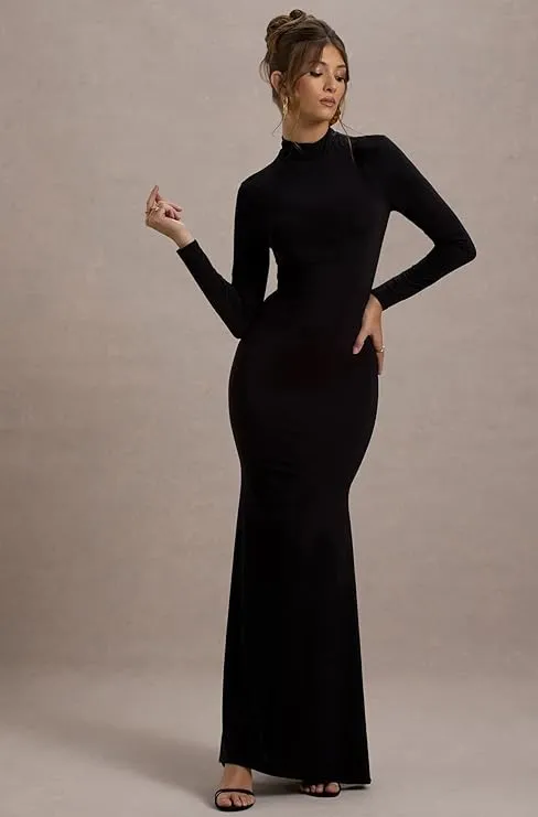 Obsidian Allure Bodycon Dress