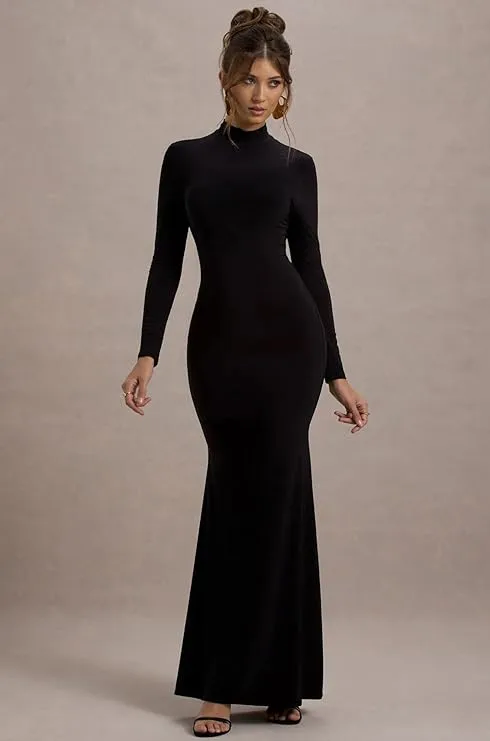 Obsidian Allure Bodycon Dress