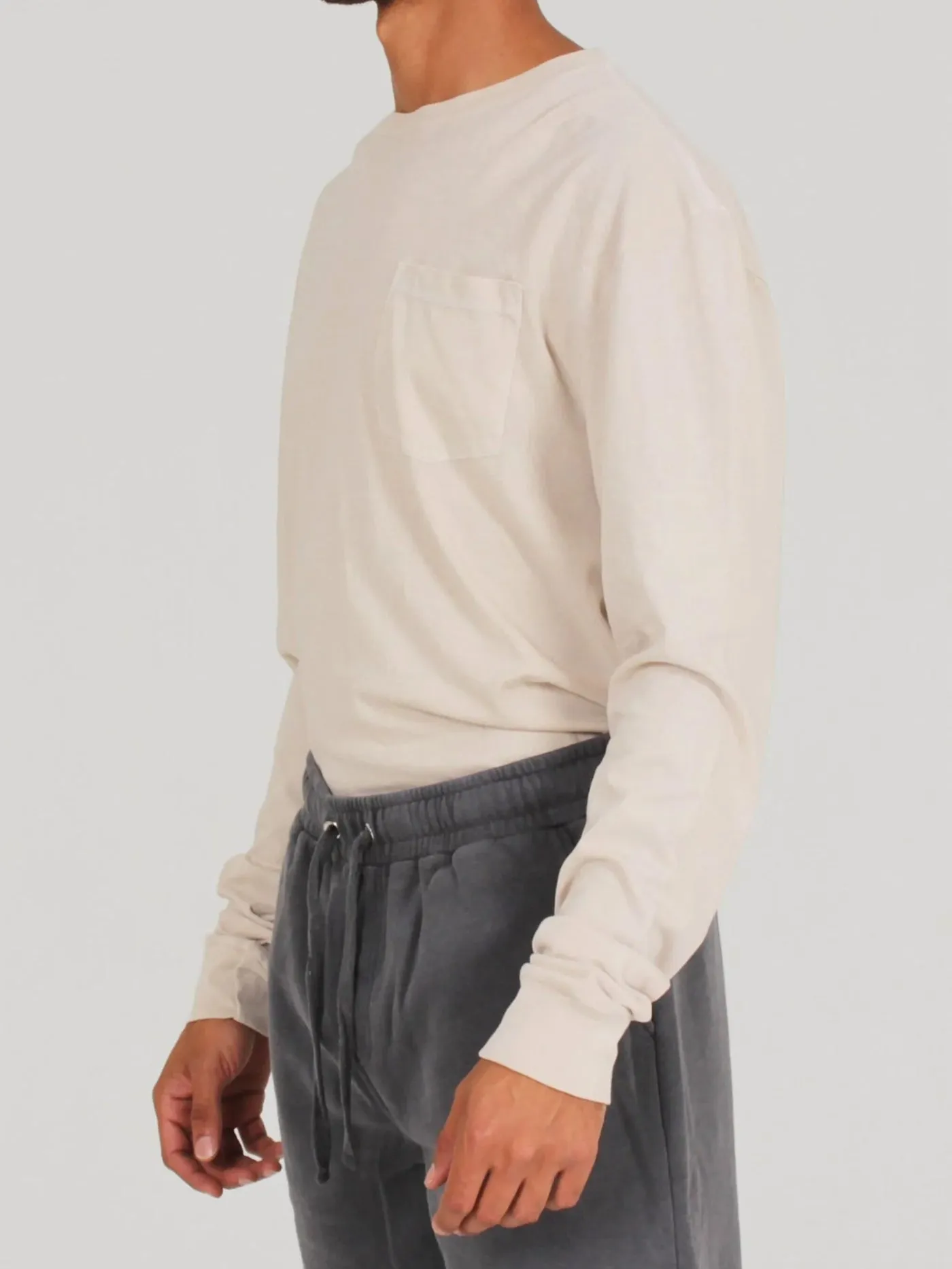 Pigment Dye Pocket Long Sleeve T-Shirt
