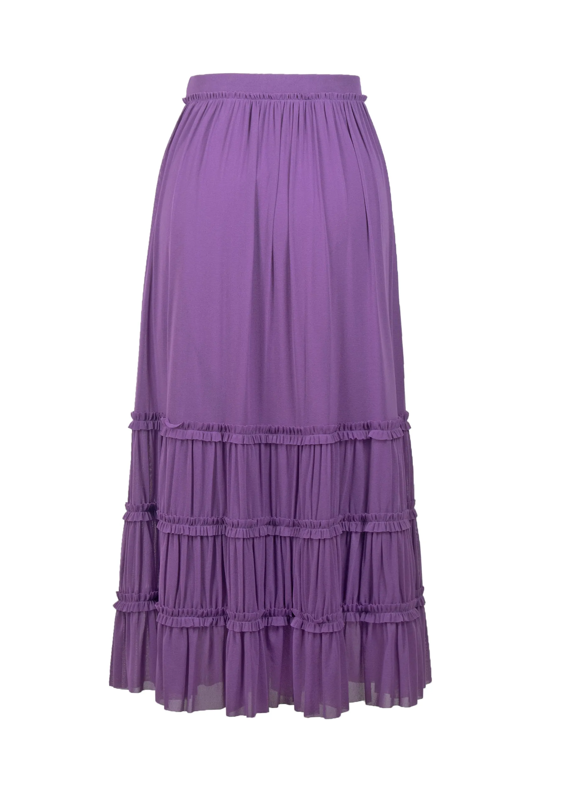 PLEATED NETTING SKIRT