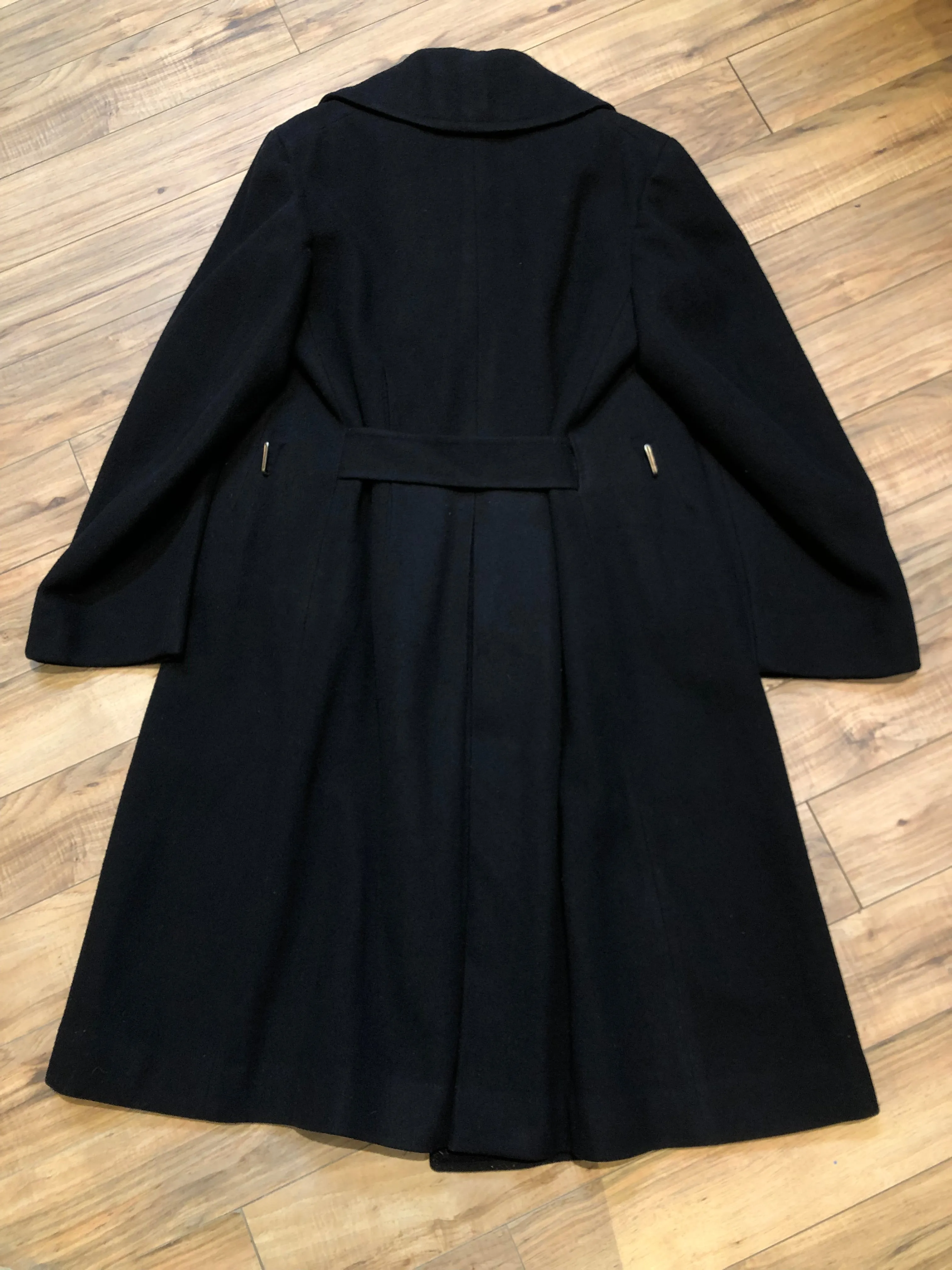 Rare Vintage 1940s Bolter Bros Royal Canadian Sea Cadets Long Wool Coat, Made in Canada, Chest 44”