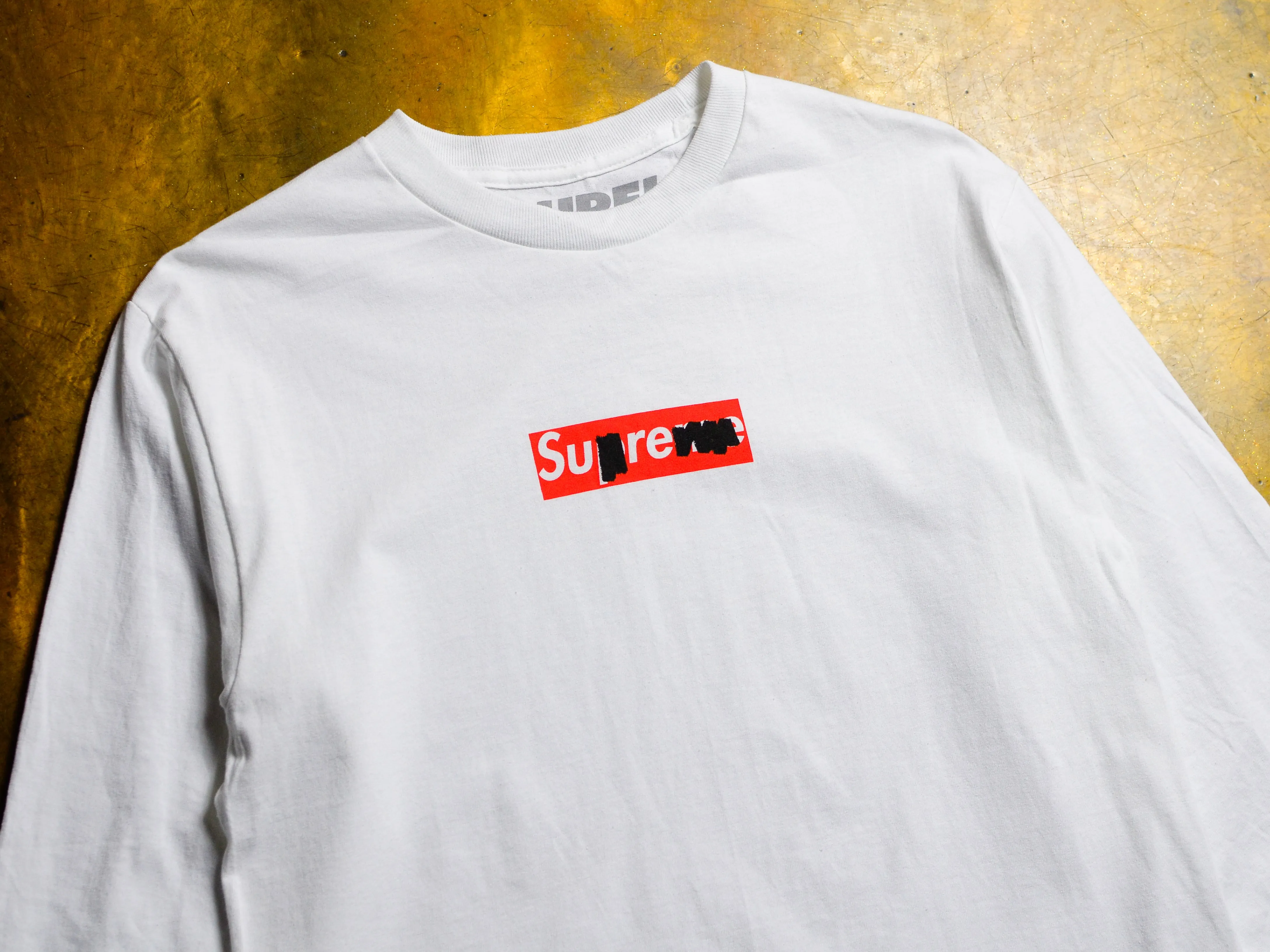 Sharpie Long Sleeve T-Shirt - White / Red