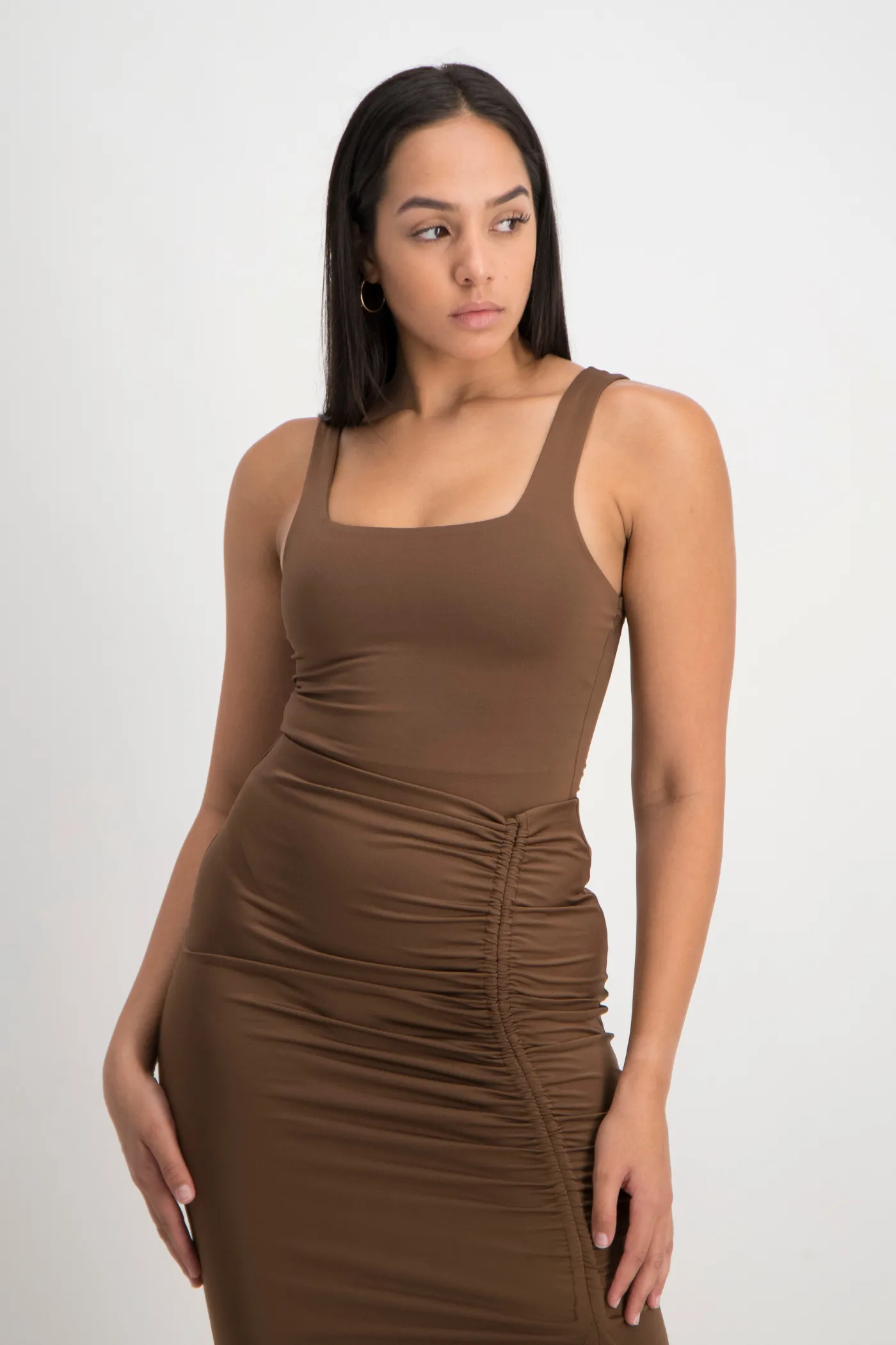 Thandi Square Neck Bodysuit - Pinecone