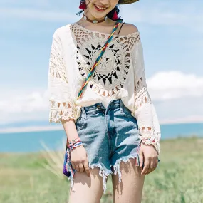 Vintage Boho Knit Cardigan