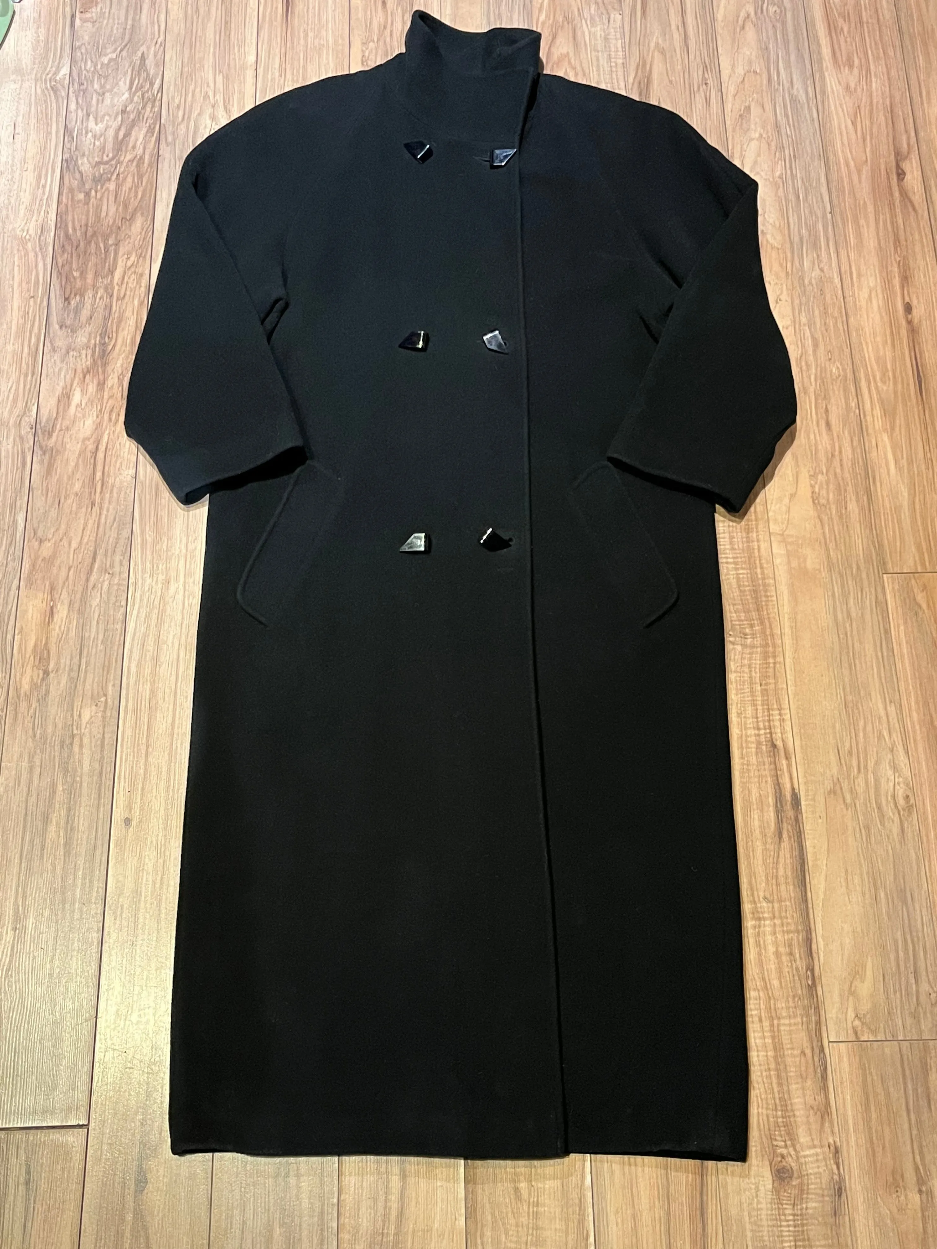 Vintage L’image by Irving Posluns Wool and Cashmere Blend Long Coat, Union Made in Canada, Chest 42”