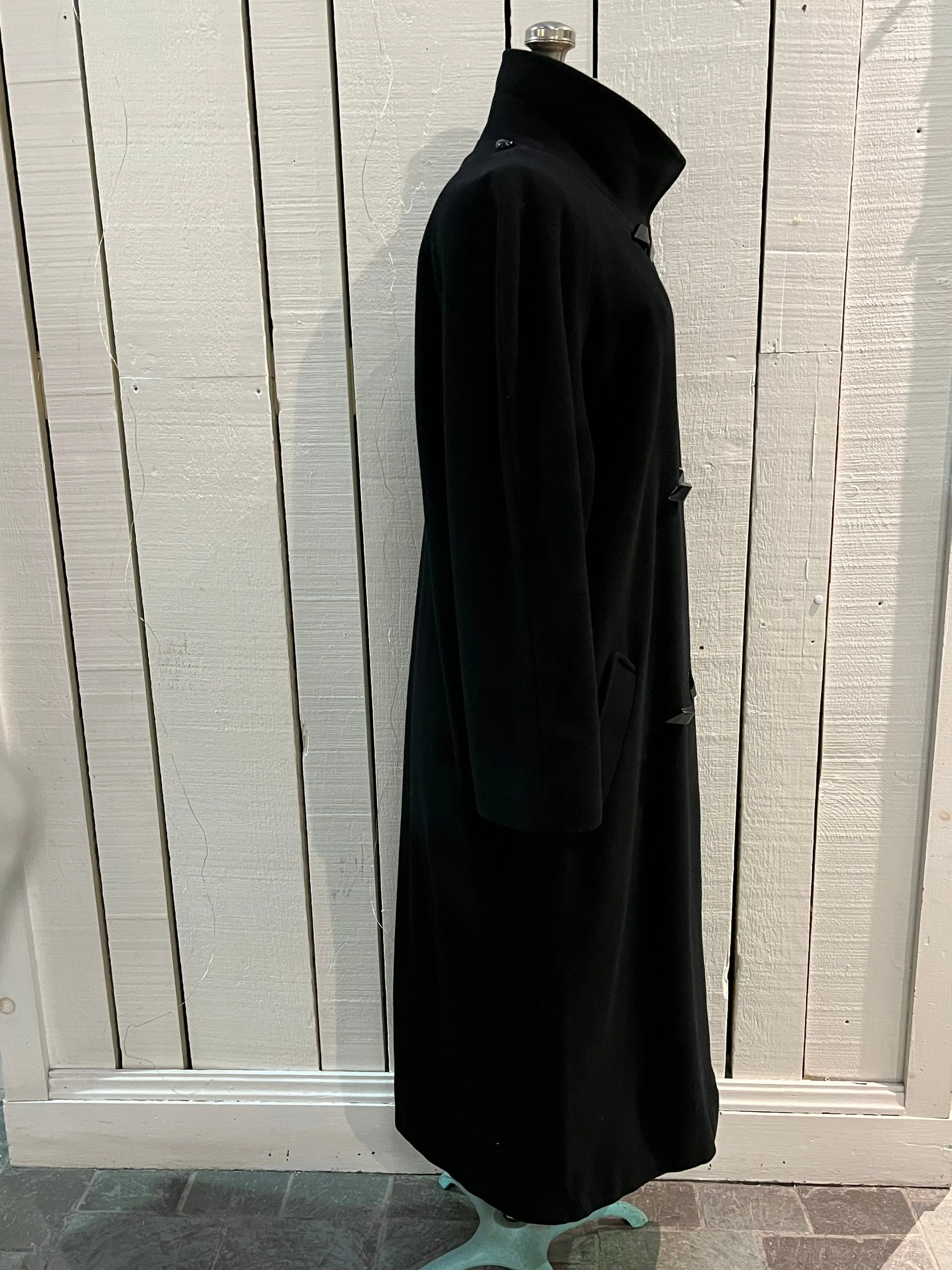 Vintage L’image by Irving Posluns Wool and Cashmere Blend Long Coat, Union Made in Canada, Chest 42”