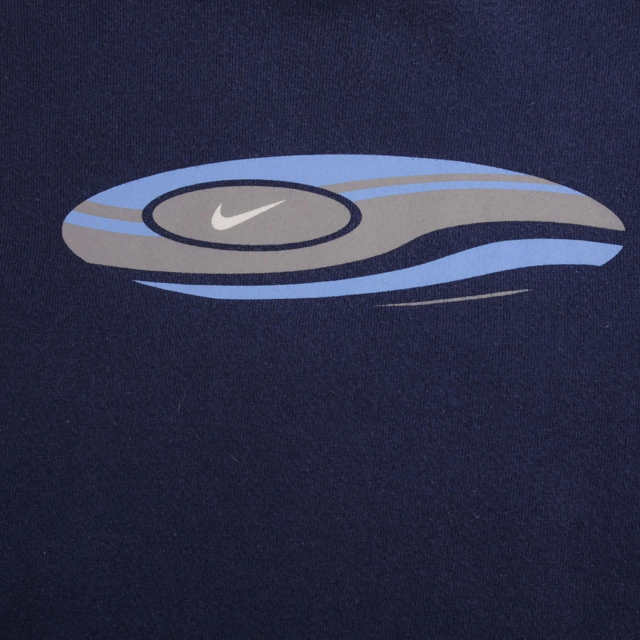 VINTAGE NIKE SURF SWOOSH NAVY BLUE SWEATSHIRT 1990S SIZE MEDIUM MADE IN USA